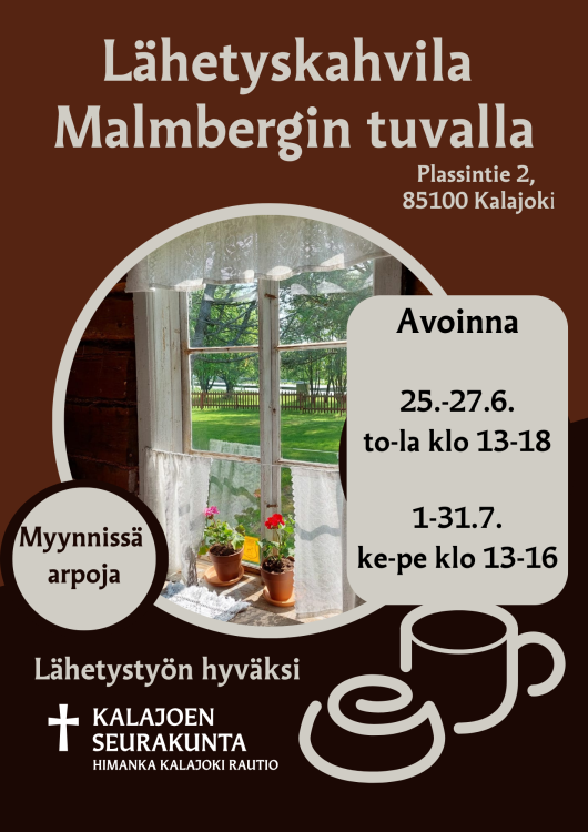 Malmbergin tuvan aukioloajat kesä 2026