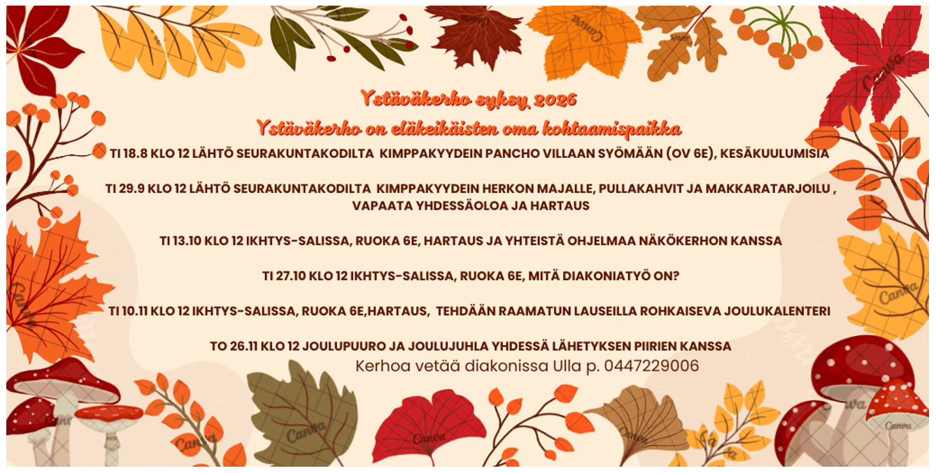 2026 syksy Ystäväkerho