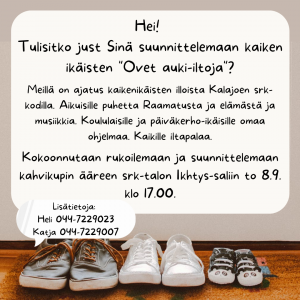 Ovet auki-iltojen suunnittelupalaveri