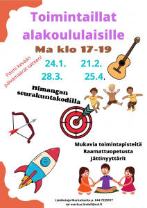 Toimintaillat alakoululaisille