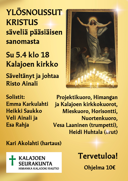 Ylösnoussut Kristus -säveliä pääsiäisen sanomasta