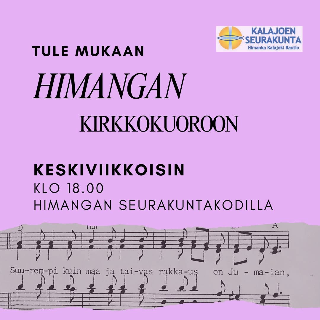 kirkkokuoron mainos