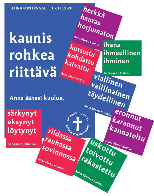 Seurakuntavaalit 2026 kaunis rohkea riittävä