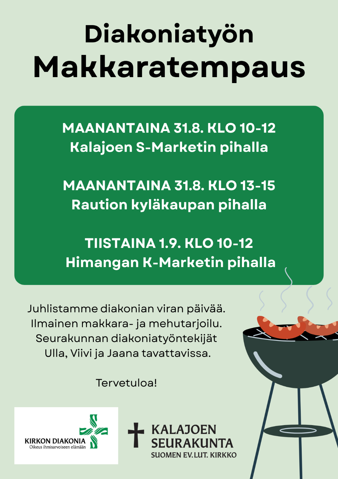 Juhlistamme diakonian viran päivää
